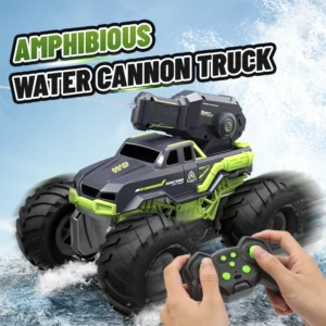 DWI DOWELLIN 2.4G water shooting remote control amphibious vehicle remote control waterproof stunt car toy children's gift
